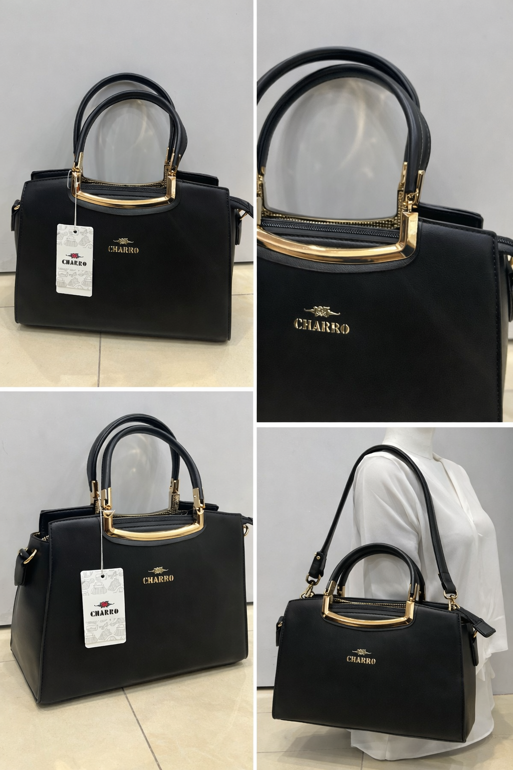 Borsa Donna Charro – Eleganza Decisa in Nero
