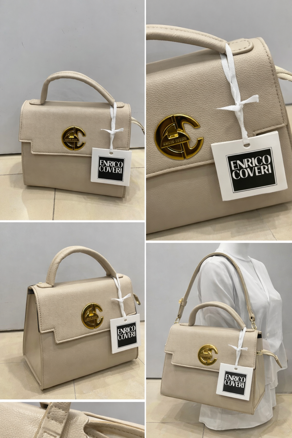 Borsa Donna Enrico Coveri – Eleganza Raffinata Color Beige
