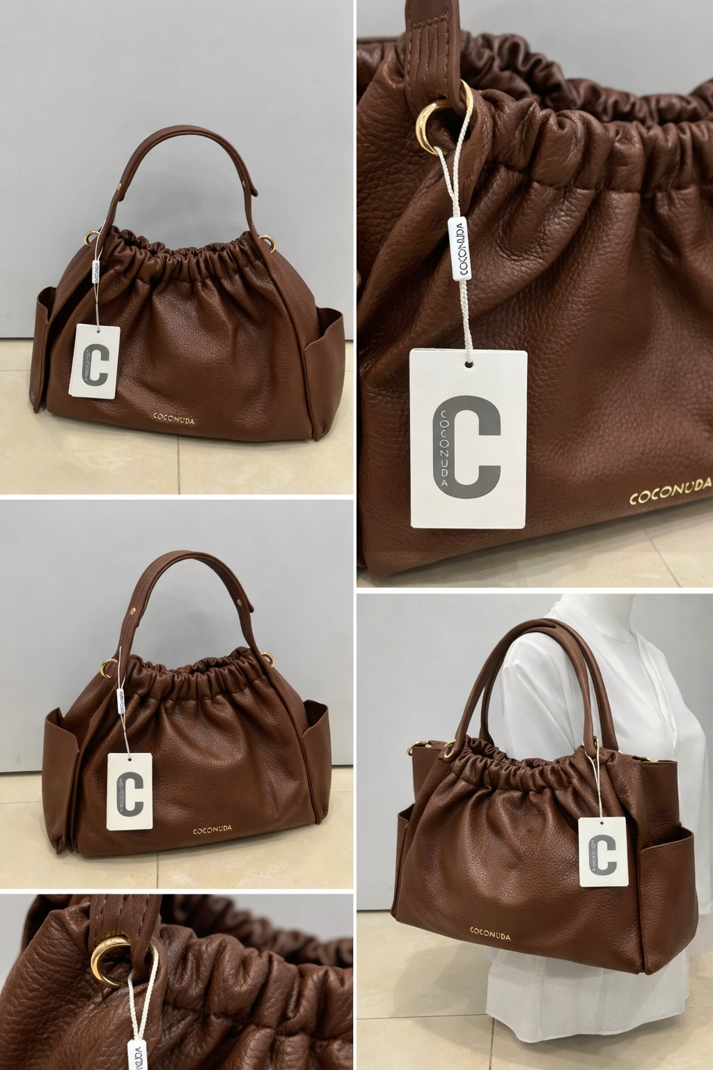 Borsa Donna Coconuda – Eleganza Morbida in Color Cuoio