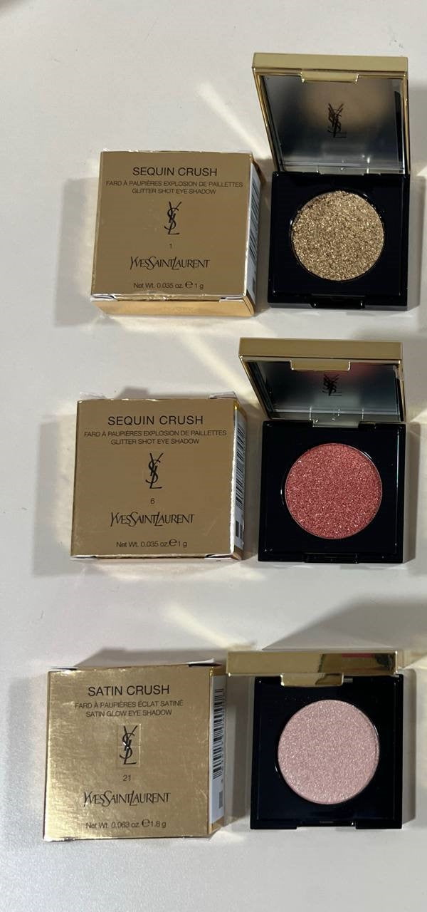 Bundle Ombretti Yves Saint Laurent – Sequin & Satin Crush (Set 3 pezzi)