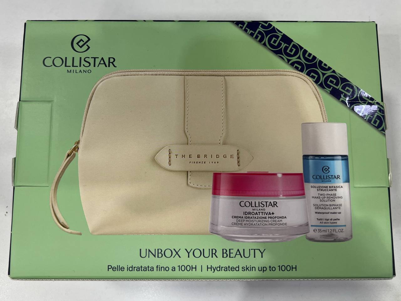 Collistar Unbox Your Beauty – Pochette + Crema Idratante + Struccante Bifasico