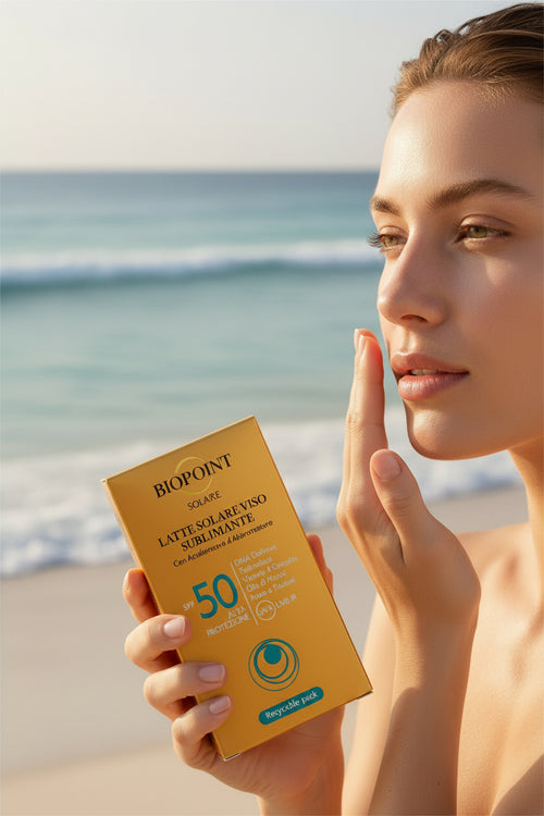 Biopoint Solaire Latte Solare Viso Sublimante SPF 50 Alta Protezione