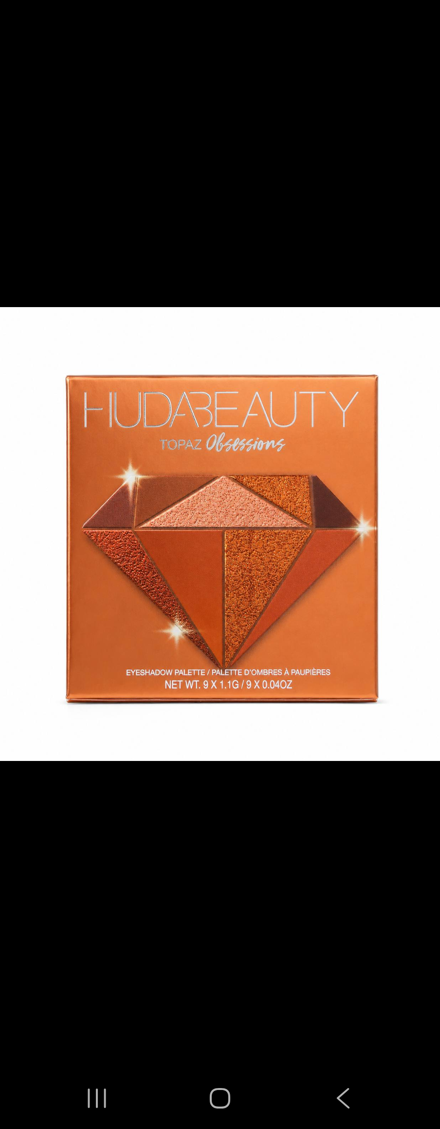 🌟 Huda Beauty - Topaz Obsessions Eyeshadow Palette